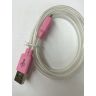 Cable de carga luminoso para Galaxy Note 3 Rosa   