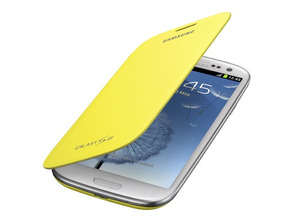 Flip cover per Samsung Galaxy S III giallo