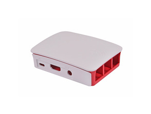 RASPBERGHI Scatola per Raspberry Officer Pi 3, Rosso, Bianco