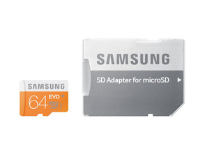 MICRO SD 64GB SAMSUNG EVO CL10 + SD ADAPT