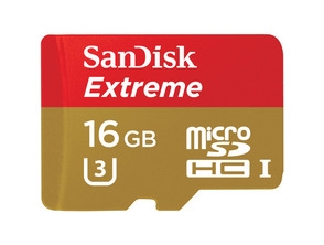 MicroSDHC di Sandisk 16GB Classe 10 U3