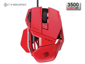 MadCatz Cyborg Rat 3 Rosso