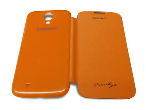 Acquista Flip Cover Case for Samsung Galaxy S4 Arancione Flip Cover Case for Samsung Galaxy S4 Arancione
