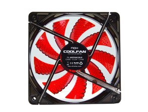 Acquista Nox ventilatore CoolFan Box 12cm rosso Led Nox ventilatore CoolFan Box 12cm rosso Led