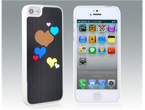 Acquista Custodia protettora Cuori iPhone 5 Nera Custodia protettora Cuori iPhone 5 Nera