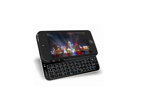 Slider QWERTY Keyboard for iPhone 5 Nero