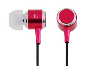 Professional Stereo Earbud Earphones (Red)