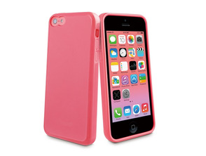 Soft and Skin minigel Muvit iPhone 5C Fucsia