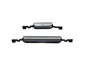 Power and Volume Buttons Set for Samsung Galaxy S3 Mini Argento