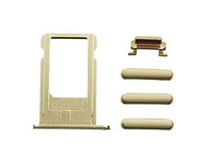 Acquista SIM Card Tray and Side Buttons Set for iPhone 6 Plus Oro SIM Card Tray and Side Buttons Set for iPhone 6 Plus Oro