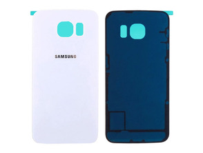 Battery Cover for Samsung Galaxy S6 Edge Plus White with Adhesive Sticker