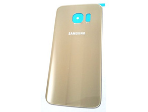 Battery Cover for Samsung Galaxy S6 Edge Plus Gold with Adhesive Sticker
