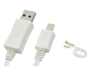 Acquista Visible Light Micro USB Data Transfer Charging Cable for Samsung/HTC/Nokia Bianco Visible Light Micro USB Data Transfer Charging Cable for Samsung/HTC/Nokia Bianco