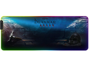 Alfombrilla Konix Drakkar Prime RGB XL Hetland con Iluminación LED 800x300x3mm