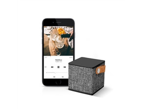 Altoparlante Bluetooth Rockbox Cube Fabric Edition Concrete fresco \\'n Rebel
