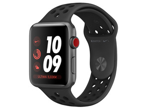 Acquista Apple Watch Series 3, Nike GPS sistema Cella 38mm Spazio Grigio Apple Watch Series 3, Nike GPS sistema Cella 38mm Spazio Grigio