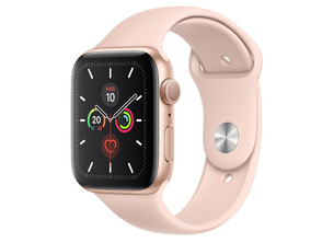 Apple Watch Series 5 44mm GPS Aluminio oro con corredo Rosa Arena Sport MWVE2TY/A