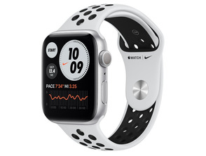 Acquista Apple Watch Series 6 GPS/44mm Aluminio en Plata / Correa Nike Deportiva Platino Puro y Negra Apple Watch Series 6 GPS/44mm Aluminio en Plata / Correa Nike Deportiva Platino Puro y Negra