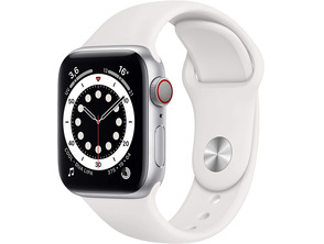 Acquista Apple Watch Series 6 GPS/Cellular 40mm Caja de Aluminio en Plata / Correa Deportiva Blanca Apple Watch Series 6 GPS/Cellular 40mm Caja de Aluminio en Plata / Correa Deportiva Blanca