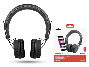 Cuffie Stereo Bluetooth SBS DJ - Nero