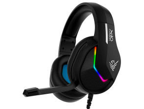 Auricular Gaming RGB Phoenix X-IO Nero con cavo jack e adattatore