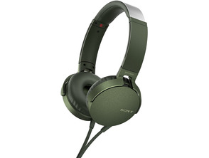 Auriculares Sony MDR-XB550AP Extra Bass con Micrófono Verdes