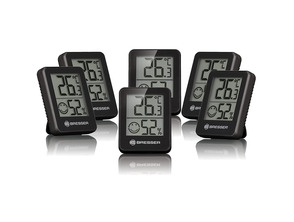 Bresser Temeo Hygro Indicador de 6 Piezas Negro