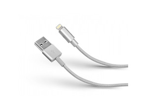 Braided Cable lightning iPhone Gold Collection Plata SBS