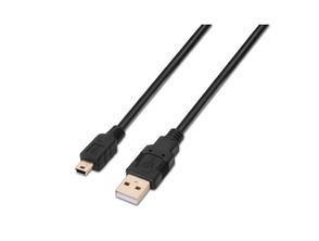 Acquista Cavo USB (A) M 2,0 a Mini USB (B) M Aisens 0,5M Negro Cavo USB (A) M 2,0 a Mini USB (B) M Aisens 0,5M Negro