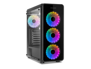 Mid tower case ATX NOX Hummer TGM Arcobaleno RGB