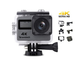 Acquista Cámara Digital Deportiva Sunstech Adrenalina 4K/16MP Gris Cámara Digital Deportiva Sunstech Adrenalina 4K/16MP Gris