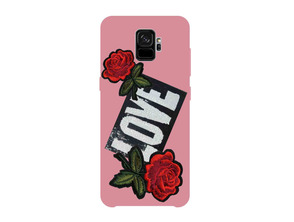 Cover con patch Love per Samsung Galaxy S9