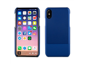 Doppia pelle PU blu "Special Edition" Apple iPhone X muvit