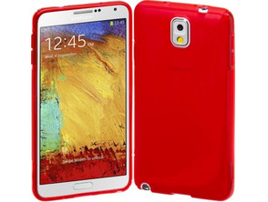 Rubber Case for Samsung Galaxy Note 3 Rosso