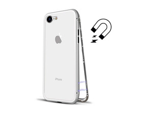 Acquista Custodia magnetica con vetro temperato iPhone 7/8 Argento Custodia magnetica con vetro temperato iPhone 7/8 Argento
