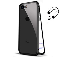 Acquista Custodia magnetica con vetro temperato iPhone 7/8 Plus Nero Custodia magnetica con vetro temperato iPhone 7/8 Plus Nero