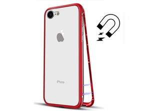 Acquista Custodia magnetica con vetro temperato iPhone 7/8 Plus Rosso Custodia magnetica con vetro temperato iPhone 7/8 Plus Rosso