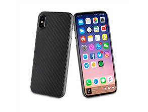 Custodia in fibra di carbonio nero "edizione speciale" iphone X muvit