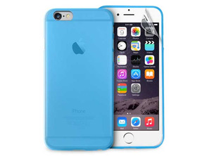 Ultra Slim Case 0.3" Blue iPhone 6/6s Plus Puro
