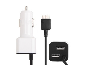 Car Charger for Samsung Galaxy Note 3 Bianco