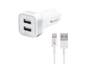 Car Charger USB 2.1A +  Lightning Cable (X-One)