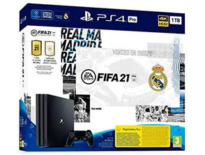 Acquista Consola Playstation 4 Pro 1 TB Real Madrid Edition + Fifa 21 Consola Playstation 4 Pro 1 TB Real Madrid Edition + Fifa 21