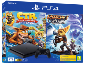 Acquista Playstation 4 console Slim (1 TB)   Crash Team Racing Nitro Alimentato   Ratchet & Clank Playstation 4 console Slim (1 TB)   Crash Team Racing Nitro Alimentato   Ratchet & Clank
