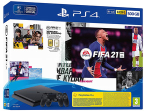 Acquista Consola Playstation 4 Slim (500GB) + FIFA 21 + 2 Dualshock 4 Consola Playstation 4 Slim (500GB) + FIFA 21 + 2 Dualshock 4