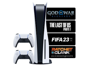 Acquista Consola Playstation 5 + 2 Mandos + 4 Juegos + Accesorios Consola Playstation 5 + 2 Mandos + 4 Juegos + Accesorios