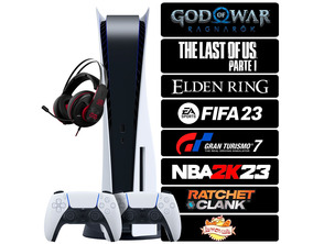 Acquista Consola Playstation 5 + 2 Mandos + 7 Juegos + Accesorios Consola Playstation 5 + 2 Mandos + 7 Juegos + Accesorios