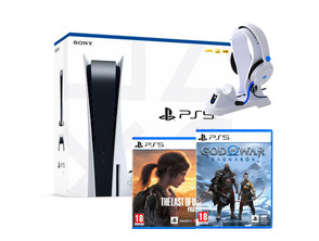 Acquista Consola Playstation 5 + God of War Ragnarök + The Last of Us 1 Consola Playstation 5 + God of War Ragnarök + The Last of Us 1