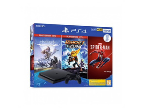 Acquista Consola PS4 (500GB) + Horizon Zero Dawn + Ratchet + Spiderman Consola PS4 (500GB) + Horizon Zero Dawn + Ratchet + Spiderman