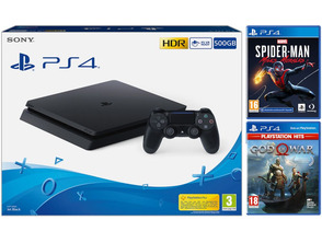 Acquista Consola PS4 (500GB) + Spiderman Miles Morales + Dio della guerra (PSHits) Consola PS4 (500GB) + Spiderman Miles Morales + Dio della guerra (PSHits)