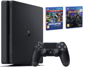 Acquista Consola PS4 Slim 1 TB + Uncharted: The Nathan Drake Collection + Medievil Consola PS4 Slim 1 TB + Uncharted: The Nathan Drake Collection + Medievil